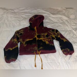 Multicolor Hooded Sherpa Jacket Size XS by BP
